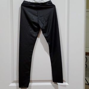 Girl leather-like leggings (rubberized)